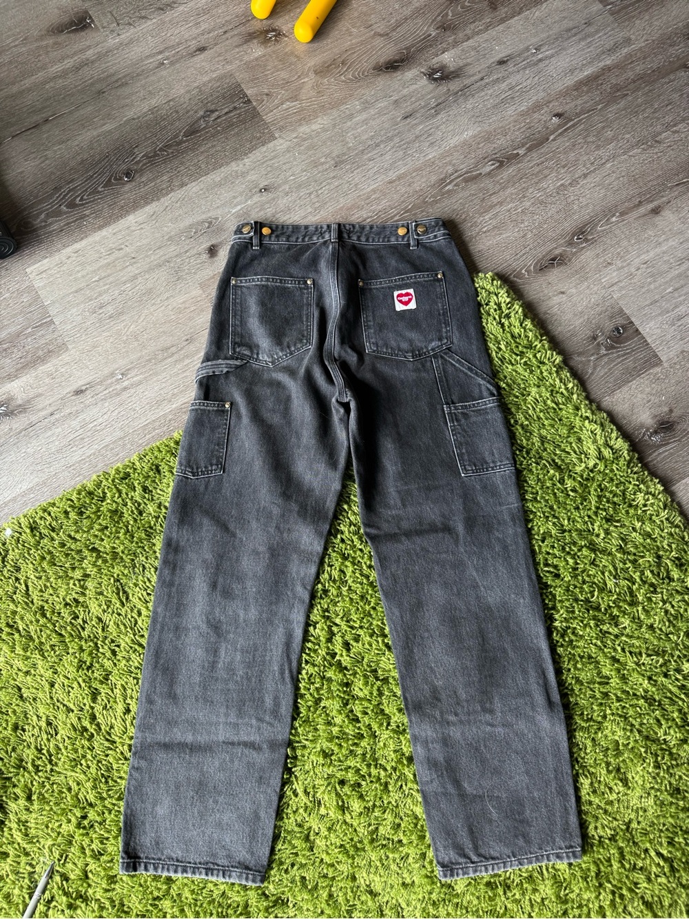 Carhartt WIP Black Washed Carpenter Jeans - Picture 6 of 7